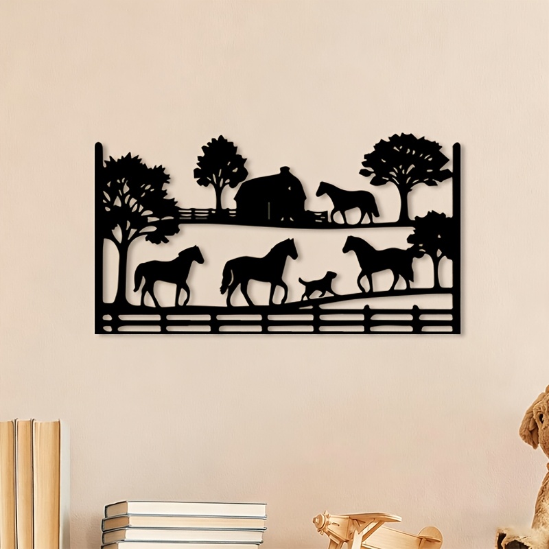 Art Craft Horse - Металлическое настенное панно CIFBUY: Скульптура из