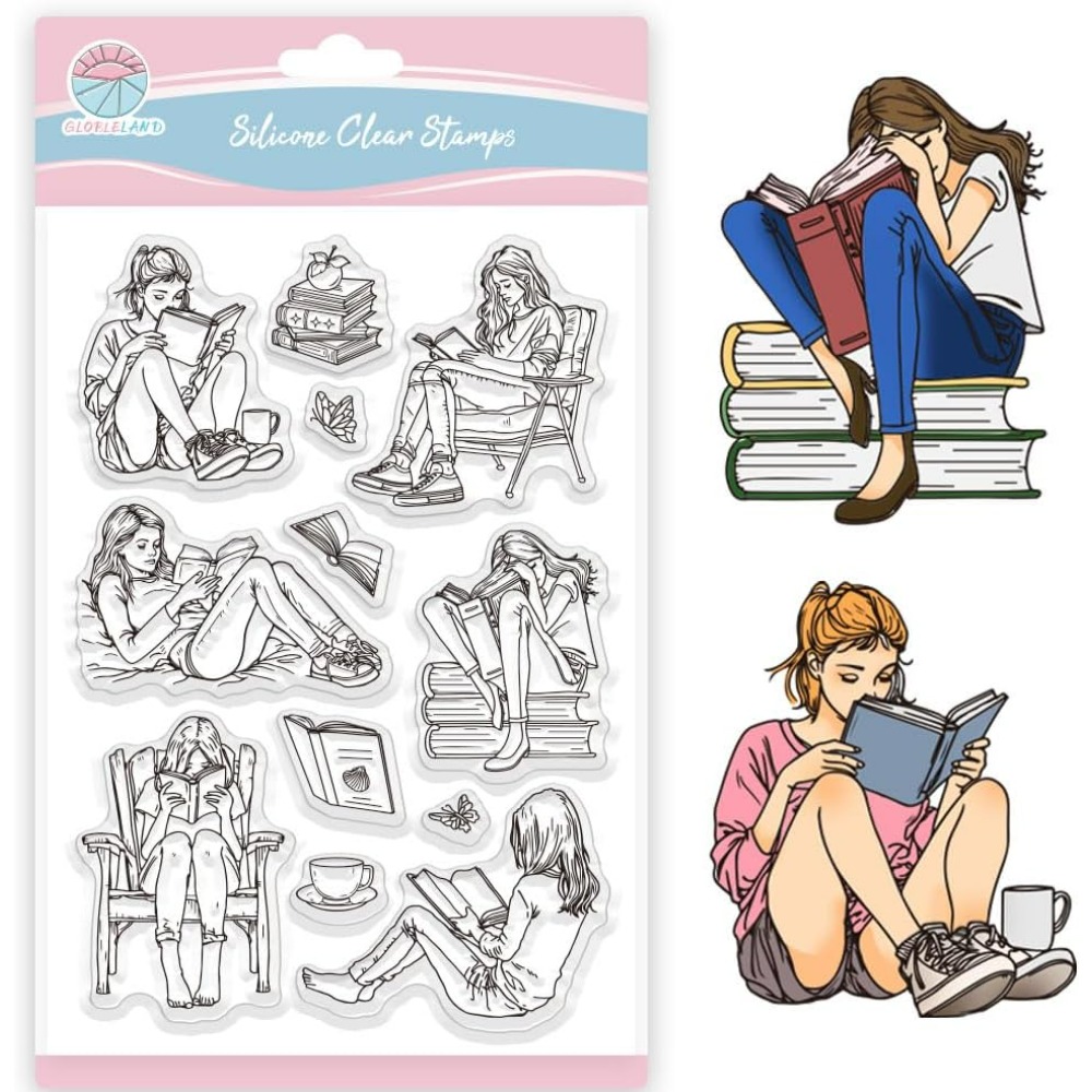 Rubber Stamp Blank - Прозрачные штампы для женщин и книг,