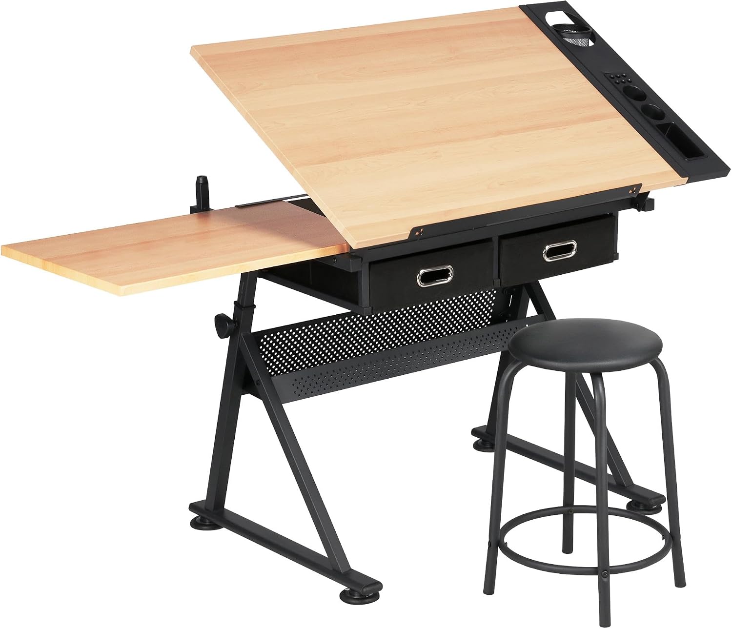 Art Craft Table - Регулируемый чертежный стол с подходящим табуретом,