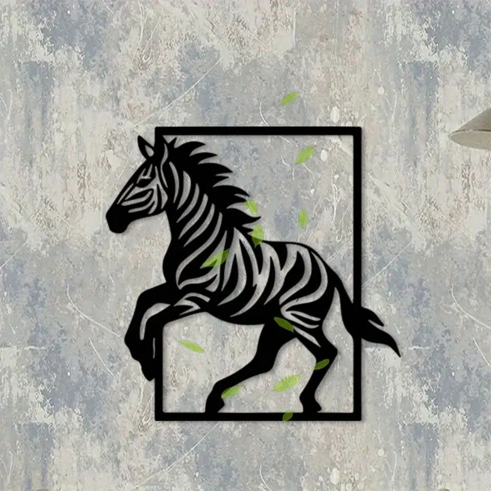 Art Craft Zebra - Металлическая настенная скульптура CIFBUY: Зебра, железная