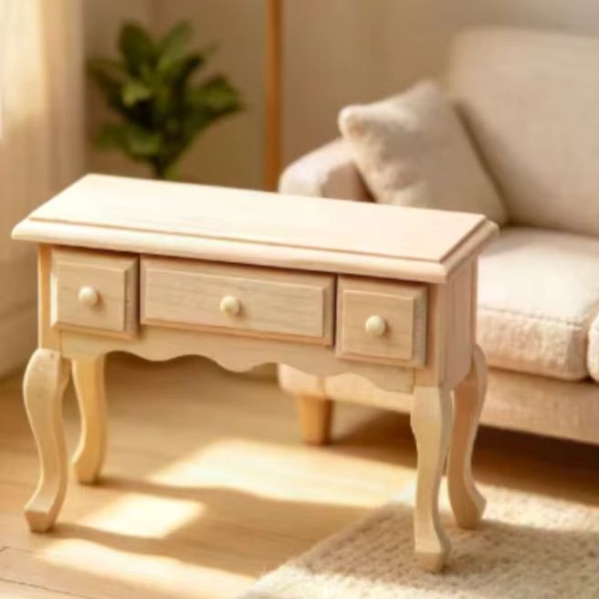 Art Craft Table - Миниатюрный деревянный стол 1:12 для кукольного