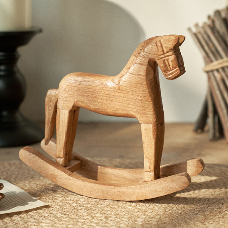 Art Craft Horse - Деревянная статуэтка лошади-качалки, балансирующая фигурка, декор