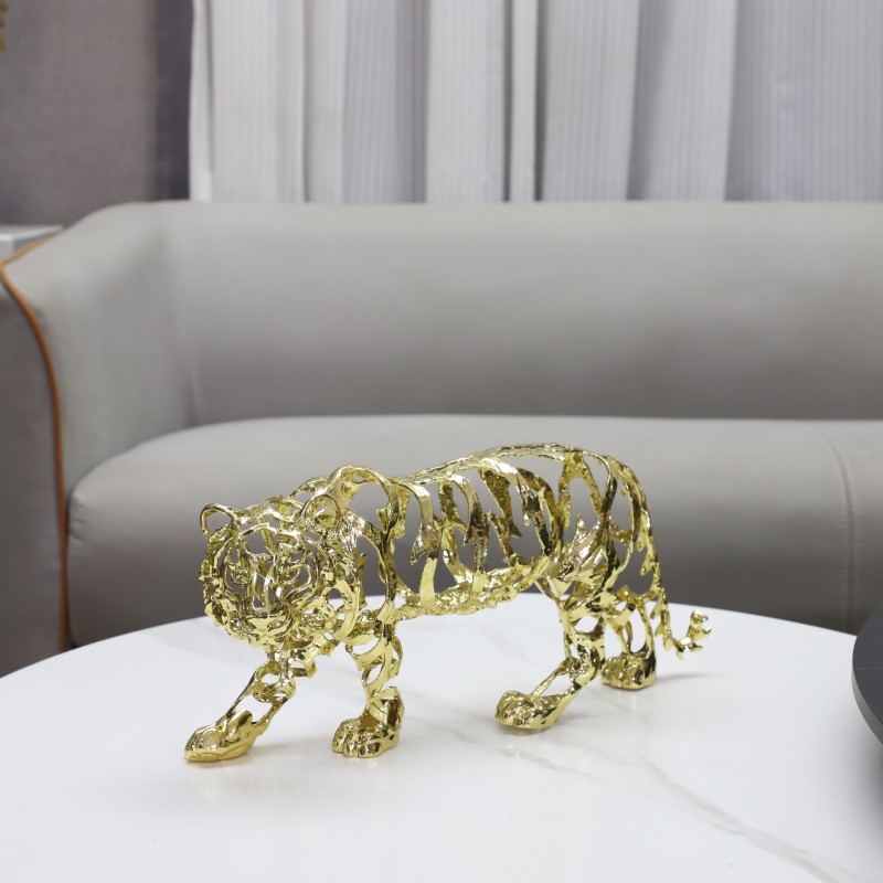 Art Craft Horse - Металлические поделки Искусственная скульптура животного Золотой