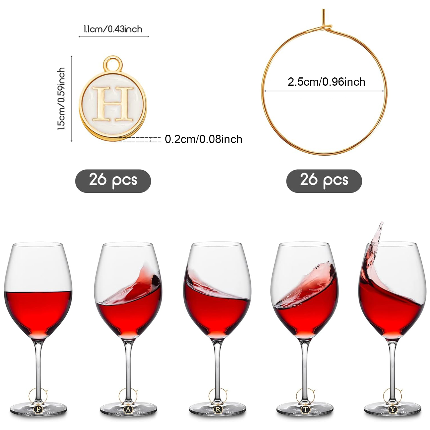26 шт. винные подвески для бок – обзор и цена Art Craft Glasses