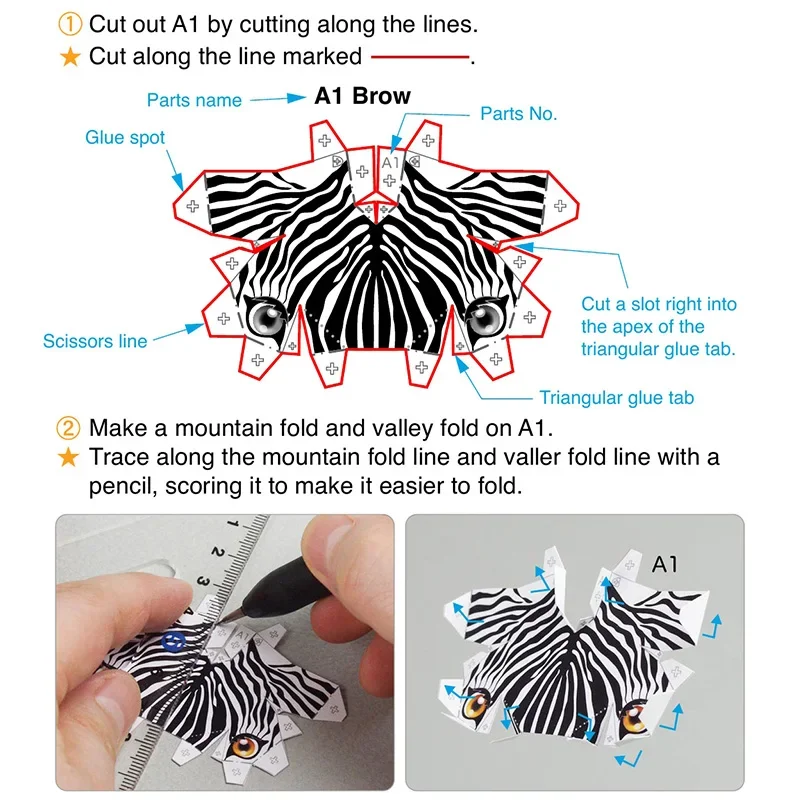 Зебра Лошадь Оригами Арт Склад – обзор и цена Art Craft Zebra