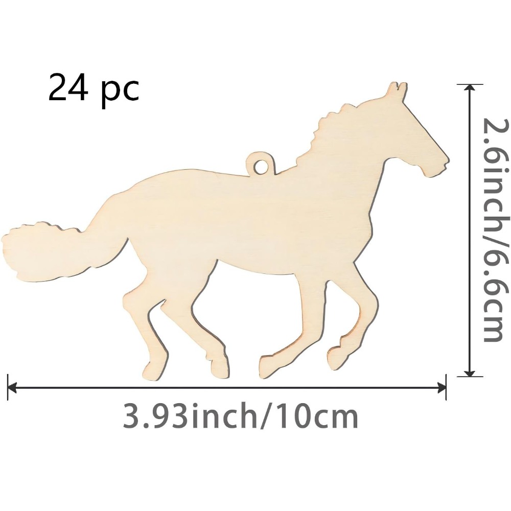 24 шт. неокрашенных деревянных – обзор и цена Art Craft Horse