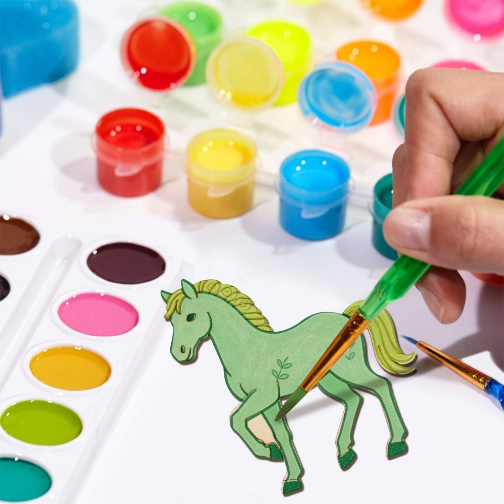 24 шт. неокрашенных деревянных – обзор и цена Art Craft Horse