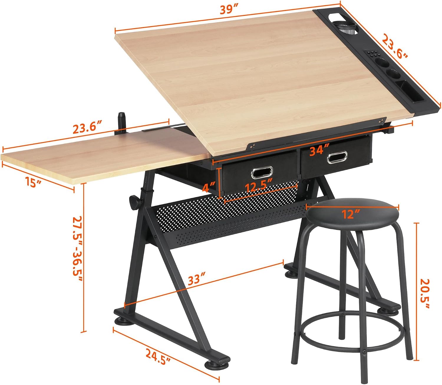 Регулируемый чертежный стол с  – обзор и цена Art Craft Table
