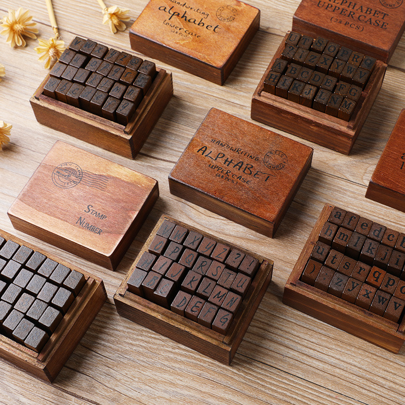 Набор из 28 винтажных деревянн – обзор и цена Rubber Stamp Blank