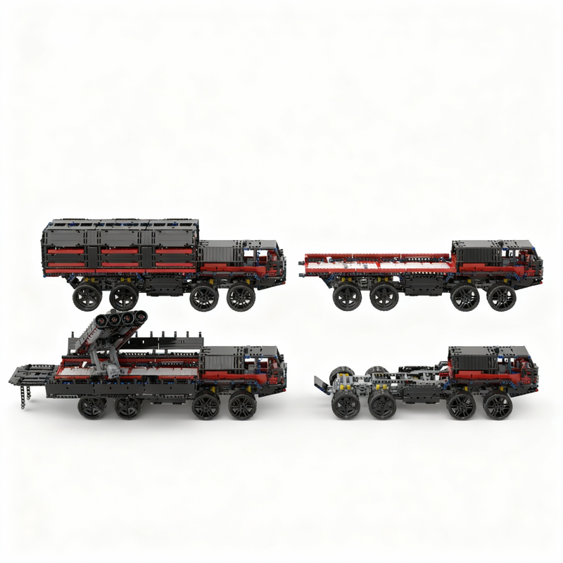 2641 шт. MOC 8x8 Ракетоносец Т – обзор и цена Art And Craft Rocket