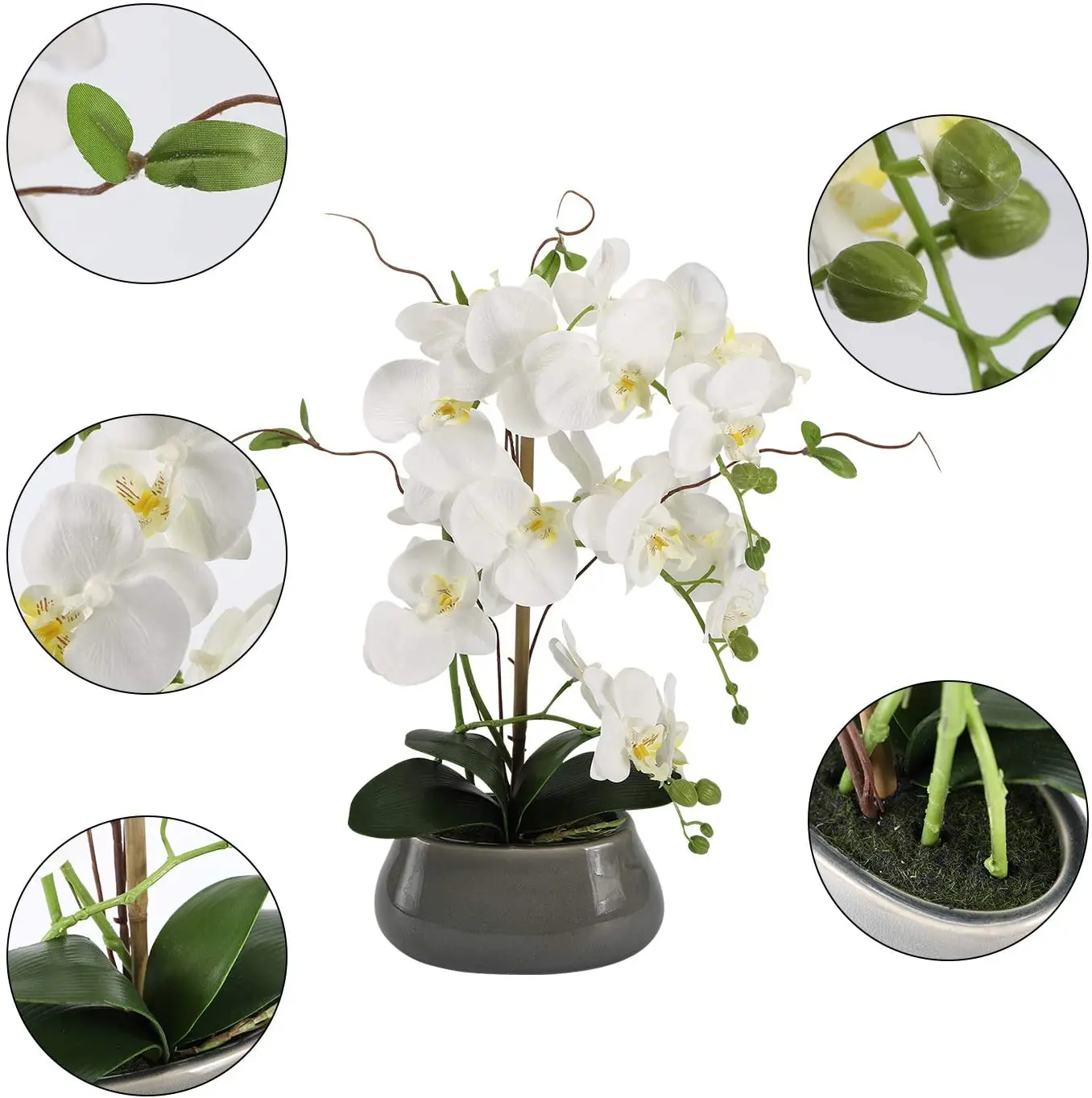 Искусственные цветы орхидеи, ц – обзор и цена Art Craft Vase