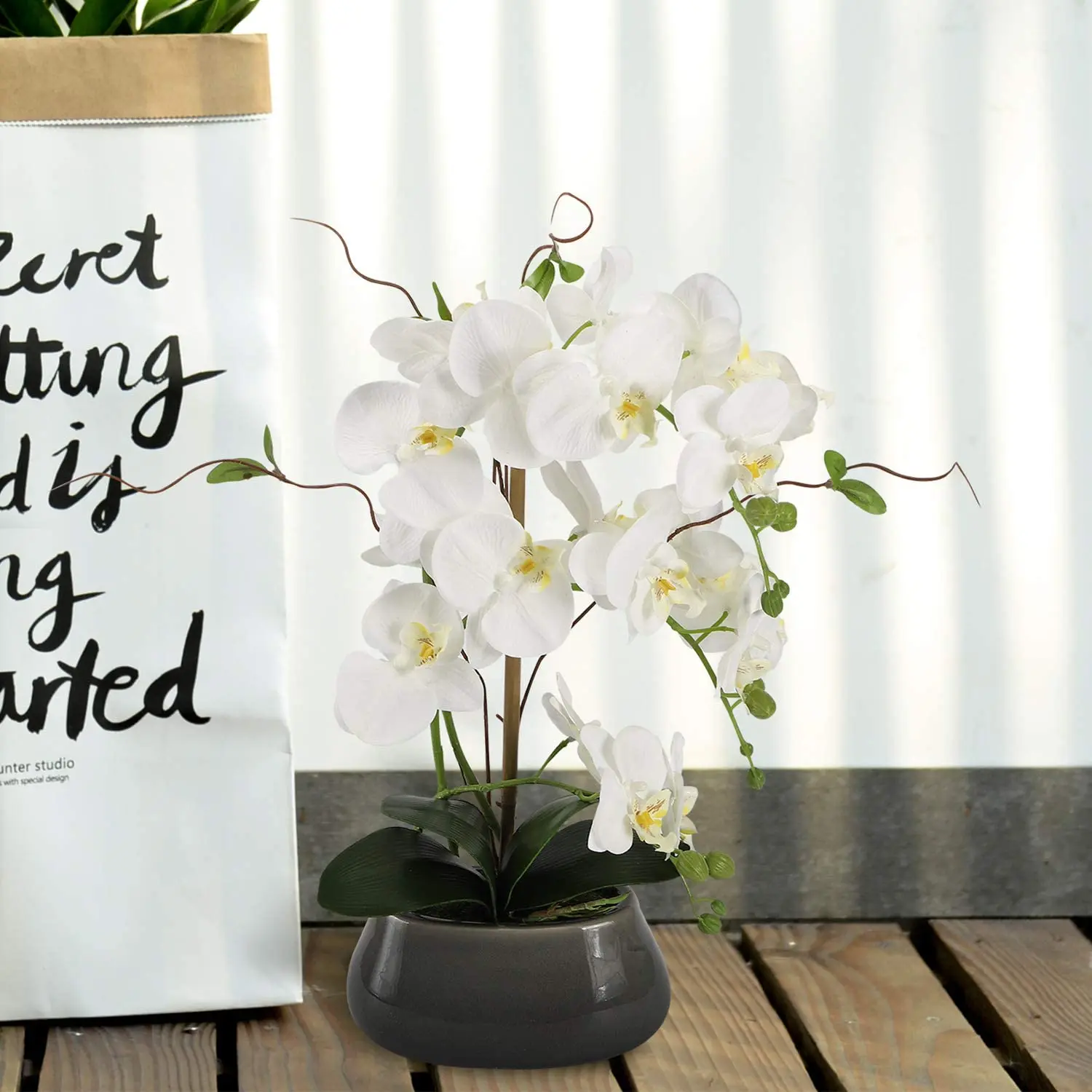 Искусственные цветы орхидеи, ц – обзор и цена Art Craft Vase