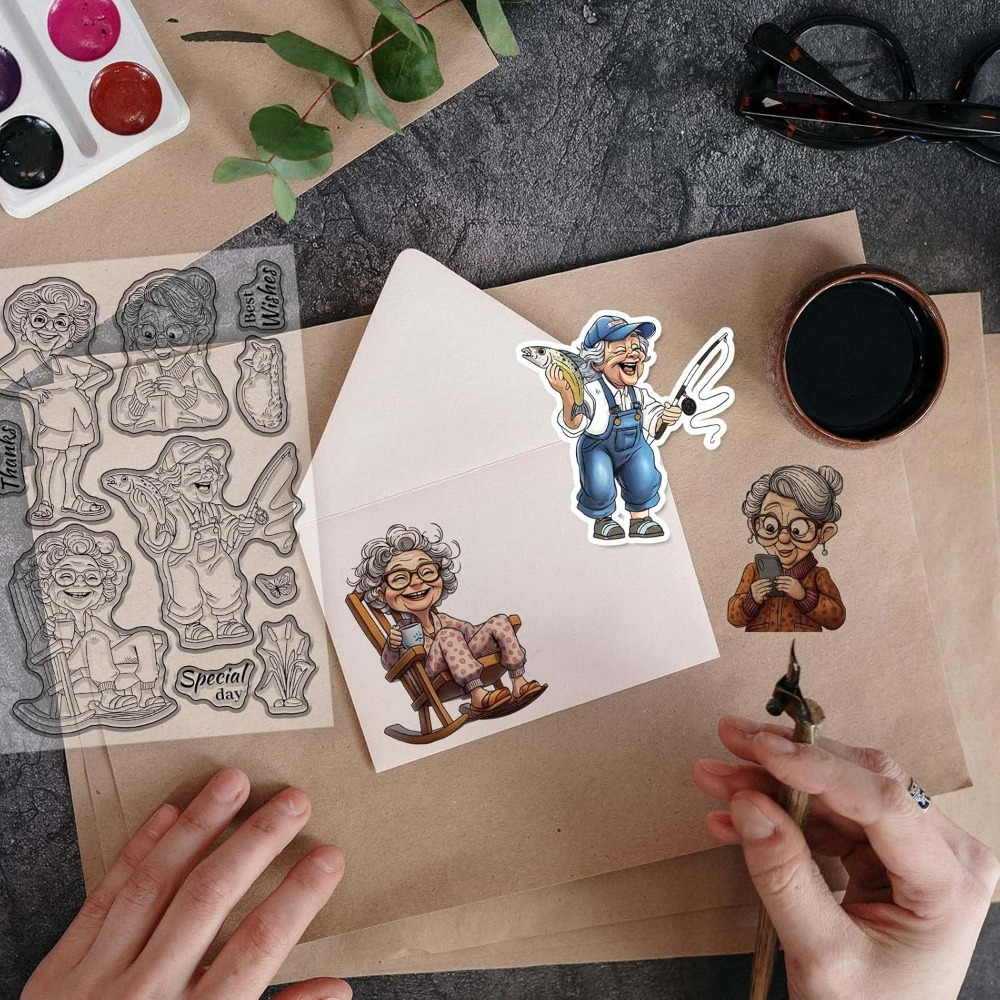 Прозрачные штампы улыбающейся  – обзор и цена Rubber Stamp Blank