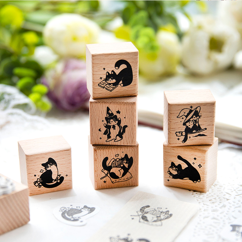 Милая маленькая черная кошка Y – обзор и цена Rubber Stamp Blank